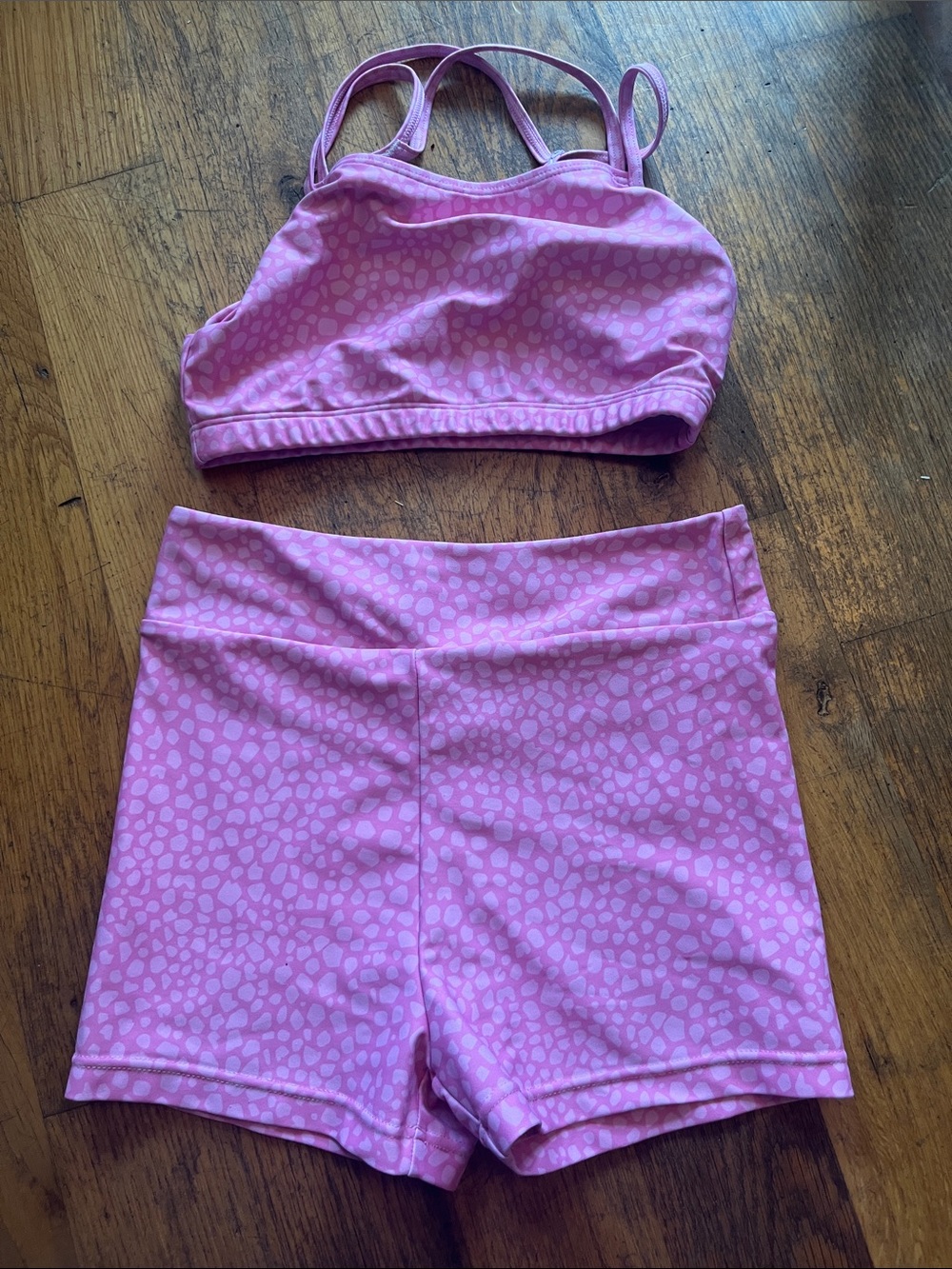 Bloch Pink Active Set - Sports Bra & Shorts